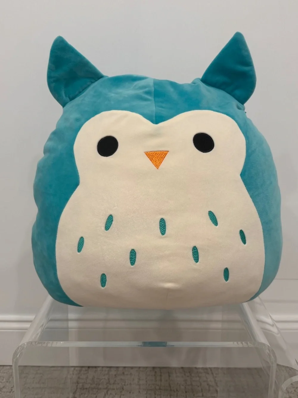 Squishmallow Winston the Owl - 16 inch turquoise Stuffed Animal